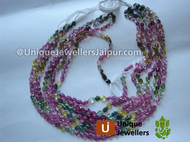 Tourmaline Faceted Shakarpare Beads